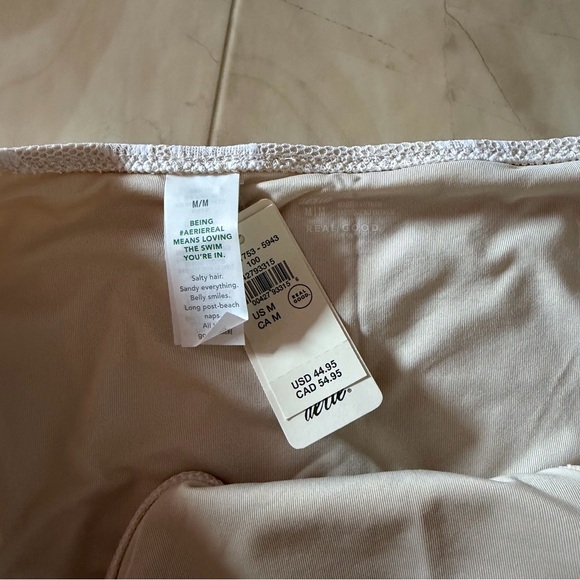 Aerie Cream Floral Bikini Bottom - Picture 2 of 3